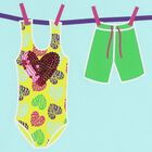 Girls Aqua Embellished Top, 1, hi-res