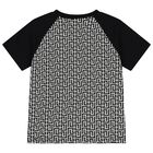 Boys Black & White T-Shirt, 1, hi-res