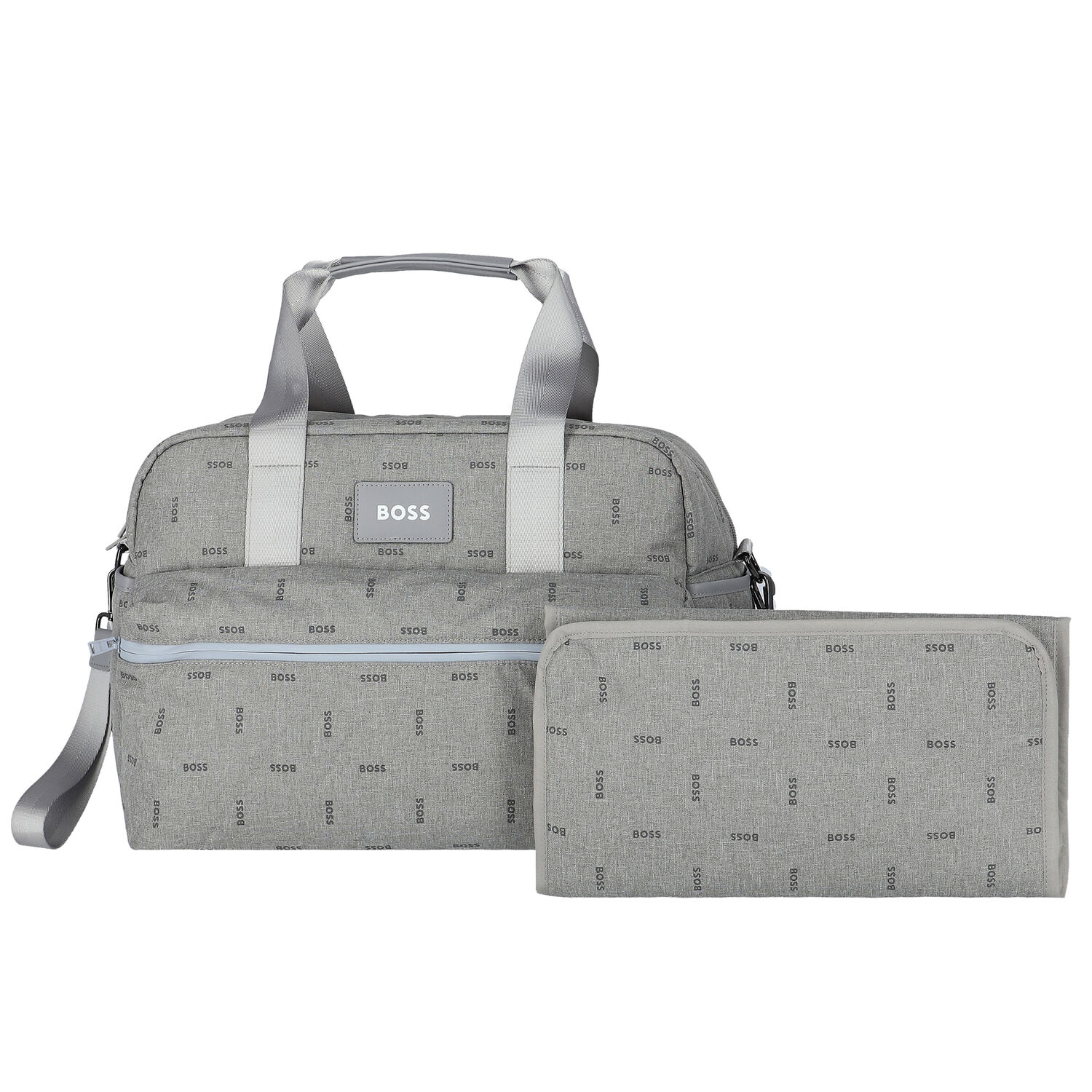 Grey Logo Baby Changing Bag, 1, hi-res