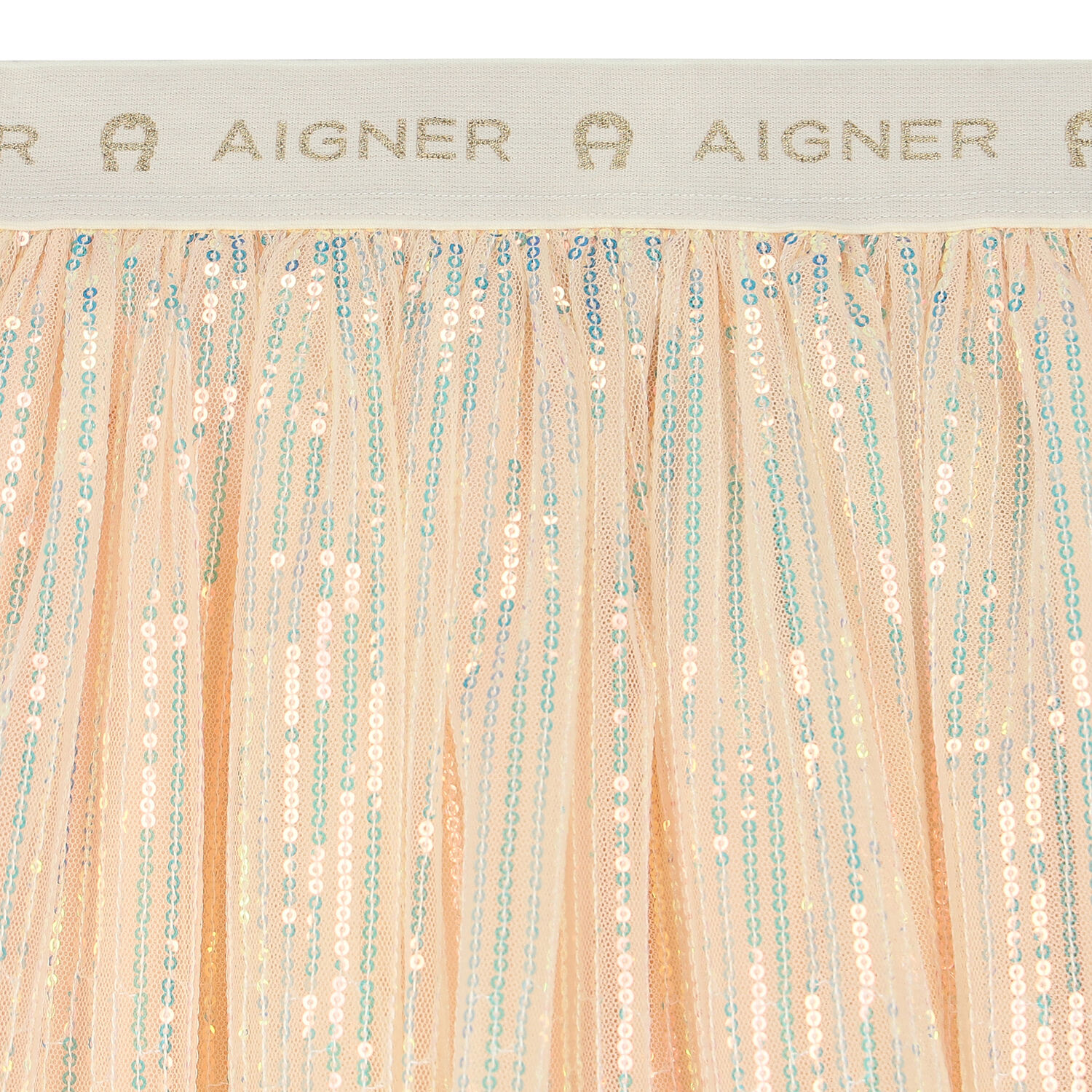 تنورة تول مزينة بالترتر باللون الزهري, 1, hi-res