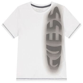 Boys White Logo T-Shirt