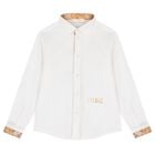 قميص خريطة جغرافية للأولاد باللونين الأبيض والبيج, 1, hi-res