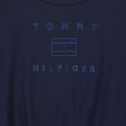 تيشيرت بالشعار باللون الكحلي للبنات, 1, hi-res