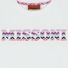 تيشيرت بنات بالشعار باللون الابيض, 1, hi-res