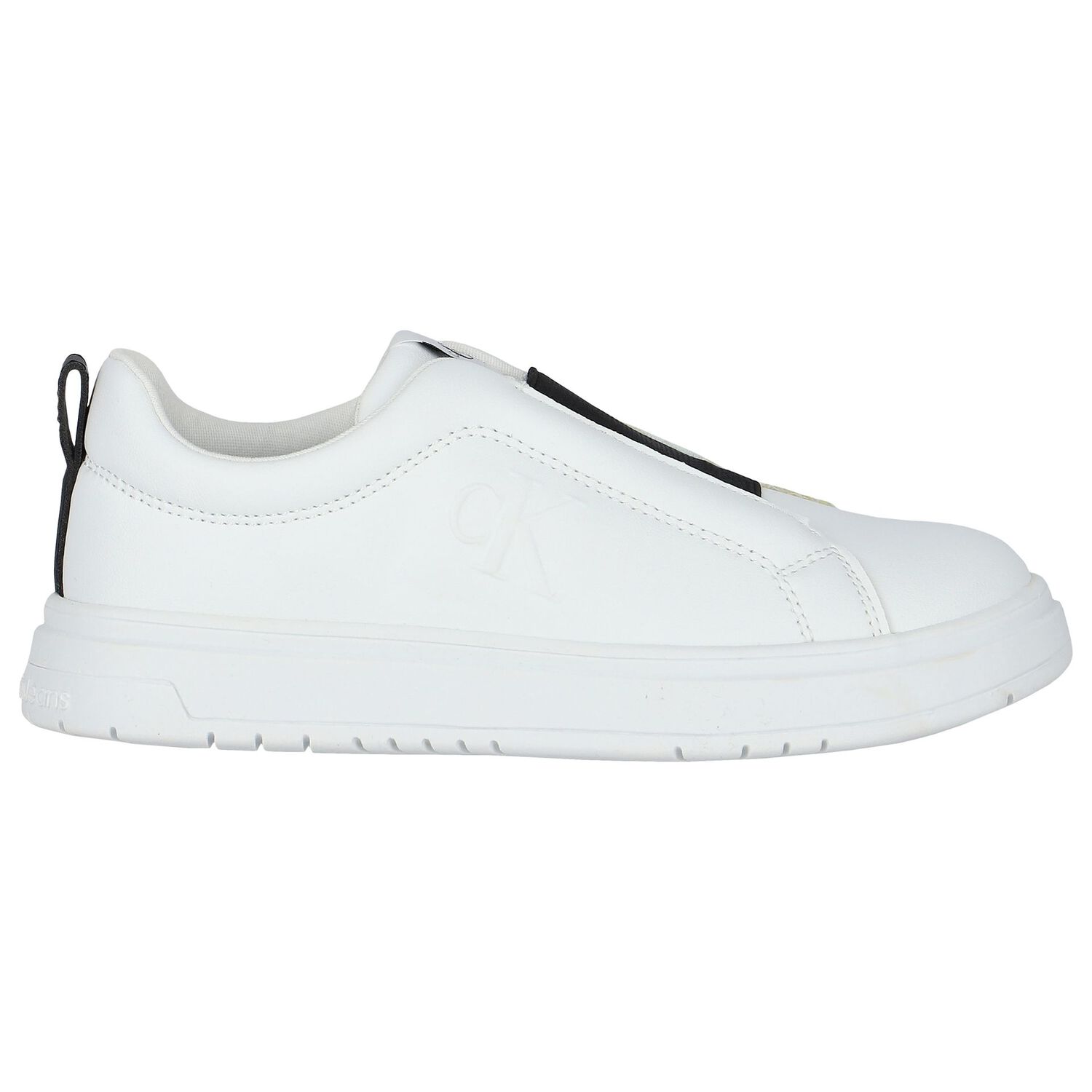 White & Black Logo Trainers, 1, hi-res image number null