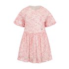 Girls Pink & Ivory Zig Zag Dress, 1, hi-res