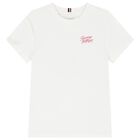Girls White Logo T-Shirt, 2, hi-res