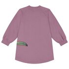 فستان بنات بالشعار باللون البنفسجي , 1, hi-res