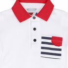 Boys White Polo Shirt, 1, hi-res