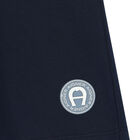 Boys Navy Logo Shorts, 1, hi-res