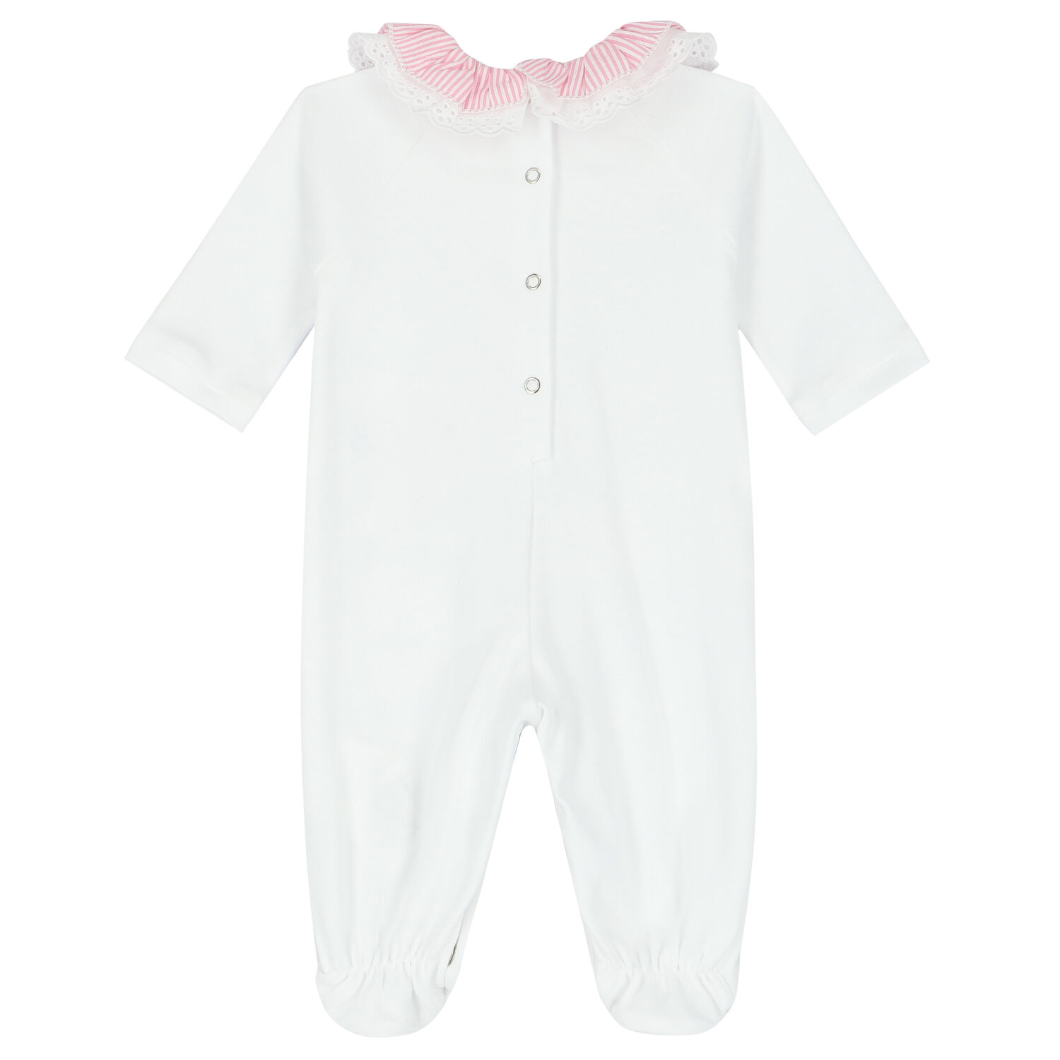 أفرول بطبعة باللون الأبيض للبنات, 1, hi-res