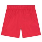 Boys Red Marvel Swim Shorts, 1, hi-res