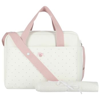 Ivory & Pink Stars Baby Changing Bag