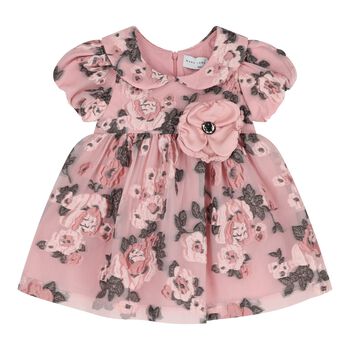 Younger Girls Pink Floral Dress