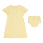 Baby Girls Yellow Teddy Bear Logo Dress Set, 1, hi-res