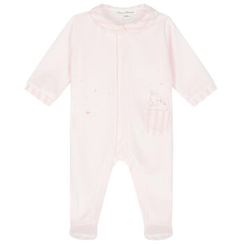 Baby Girls Pink Bunny Babygrow