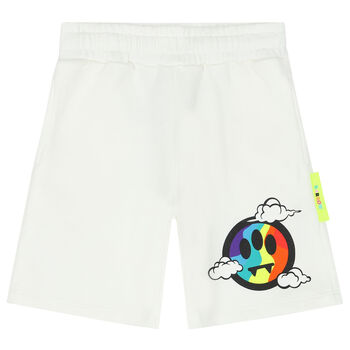 White Logo Shorts