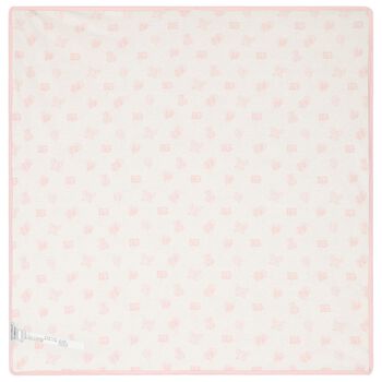 Baby Girls Pink Teddy Bear Blanket
