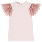 Girls Pink Tulle Skirt Set, 1, hi-res