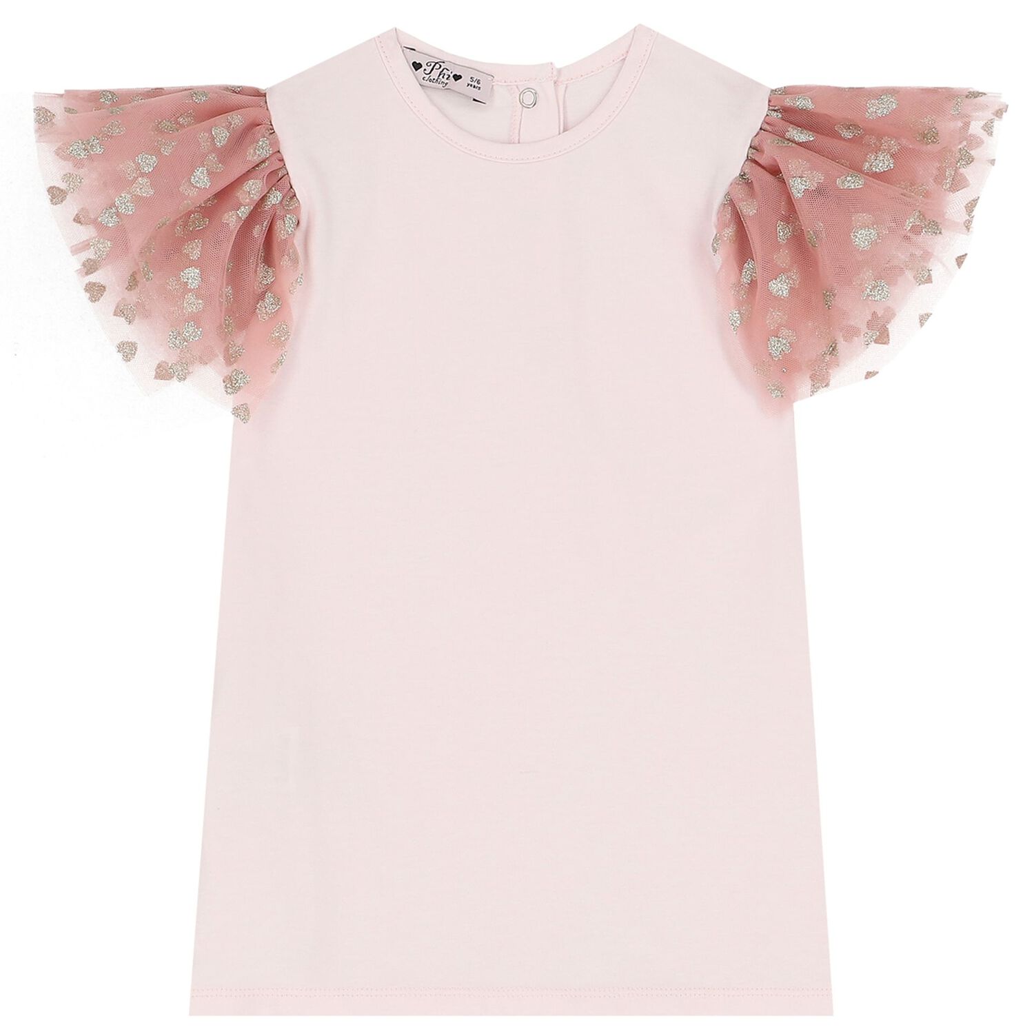 Girls Pink Tulle Skirt Set, 1, hi-res image number null