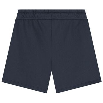 Boys Navy Blue Logo Shorts