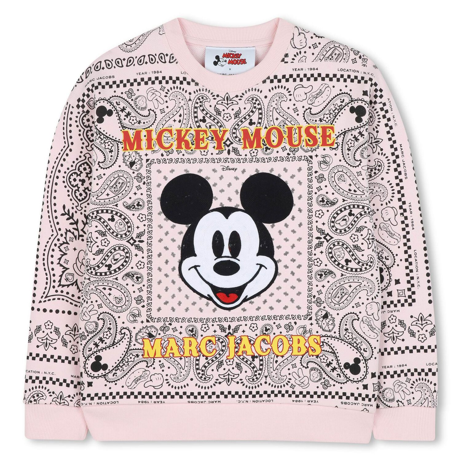 Girls Pink Disney Sweatshirt, 1, hi-res image number null
