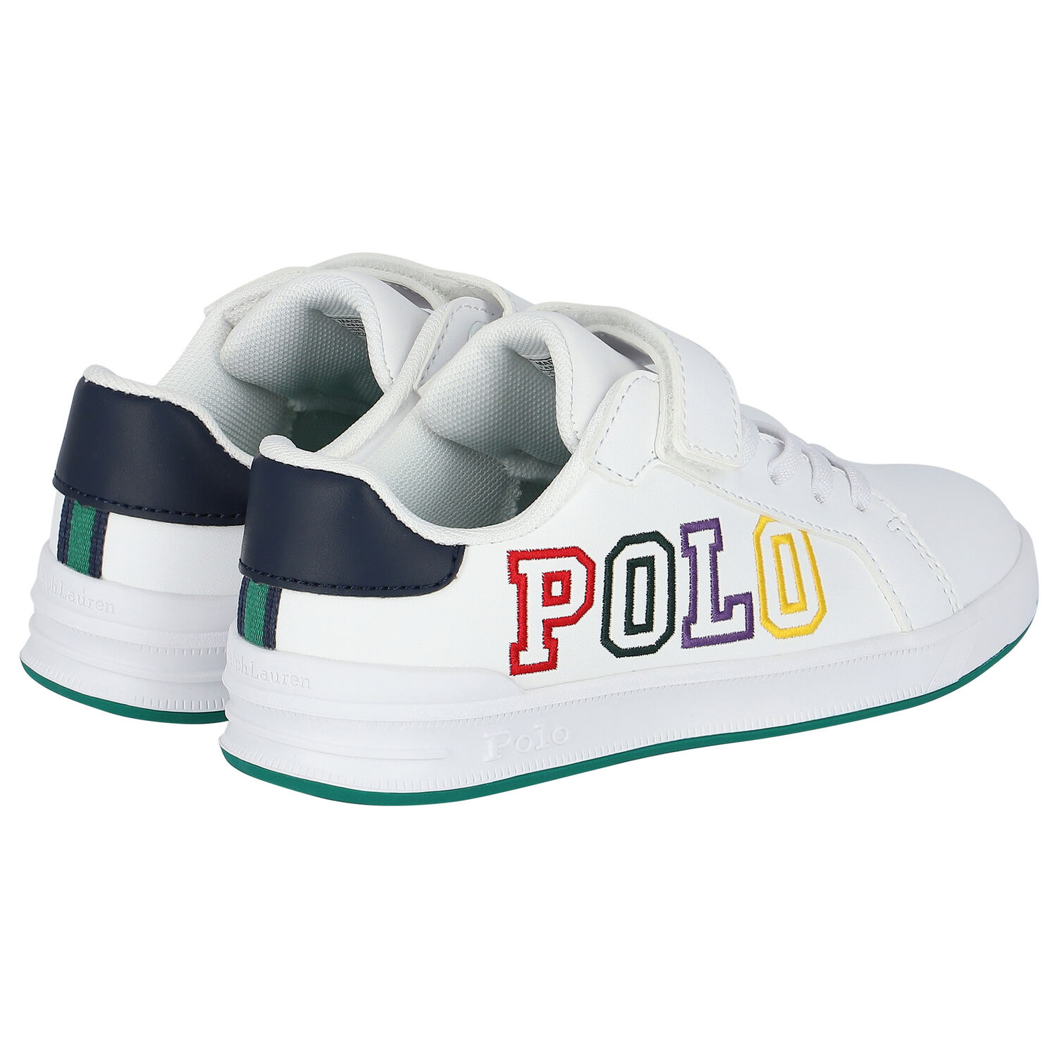 Boys White Logo Trainers, 1, hi-res image number null