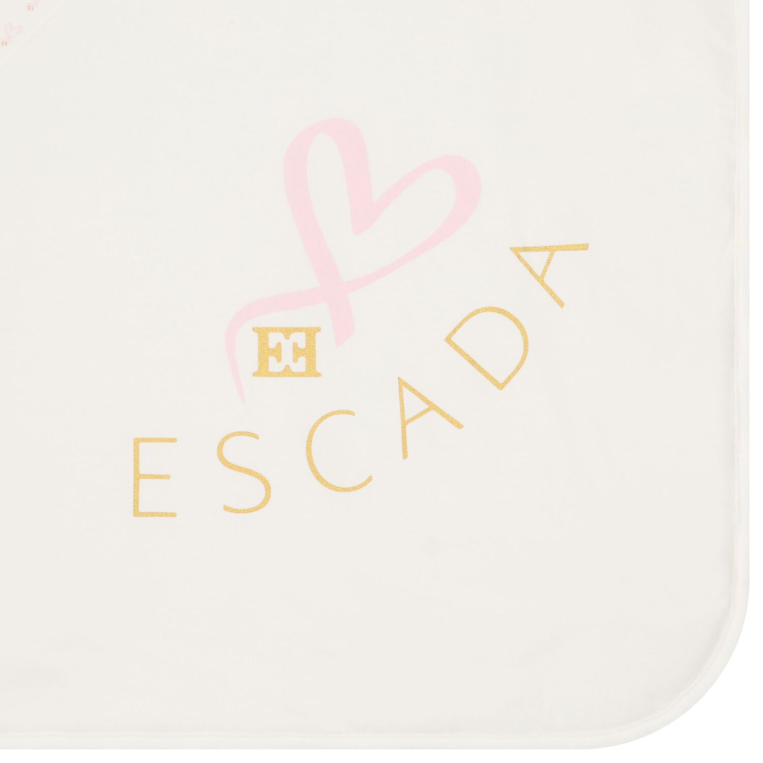 بطانية بنات بطبعة قلب باللون الأبيض, 1, hi-res