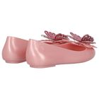 Girls Pink Butterfly Jelly Shoes, 1, hi-res