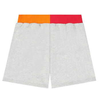 Girls Grey Logo Shorts