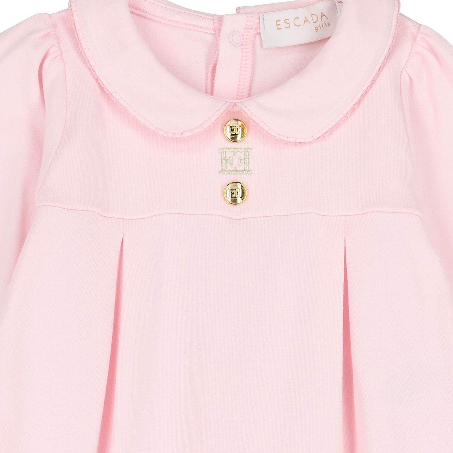 Baby Girls Pink Logo Babygrow, 2, hi-res
