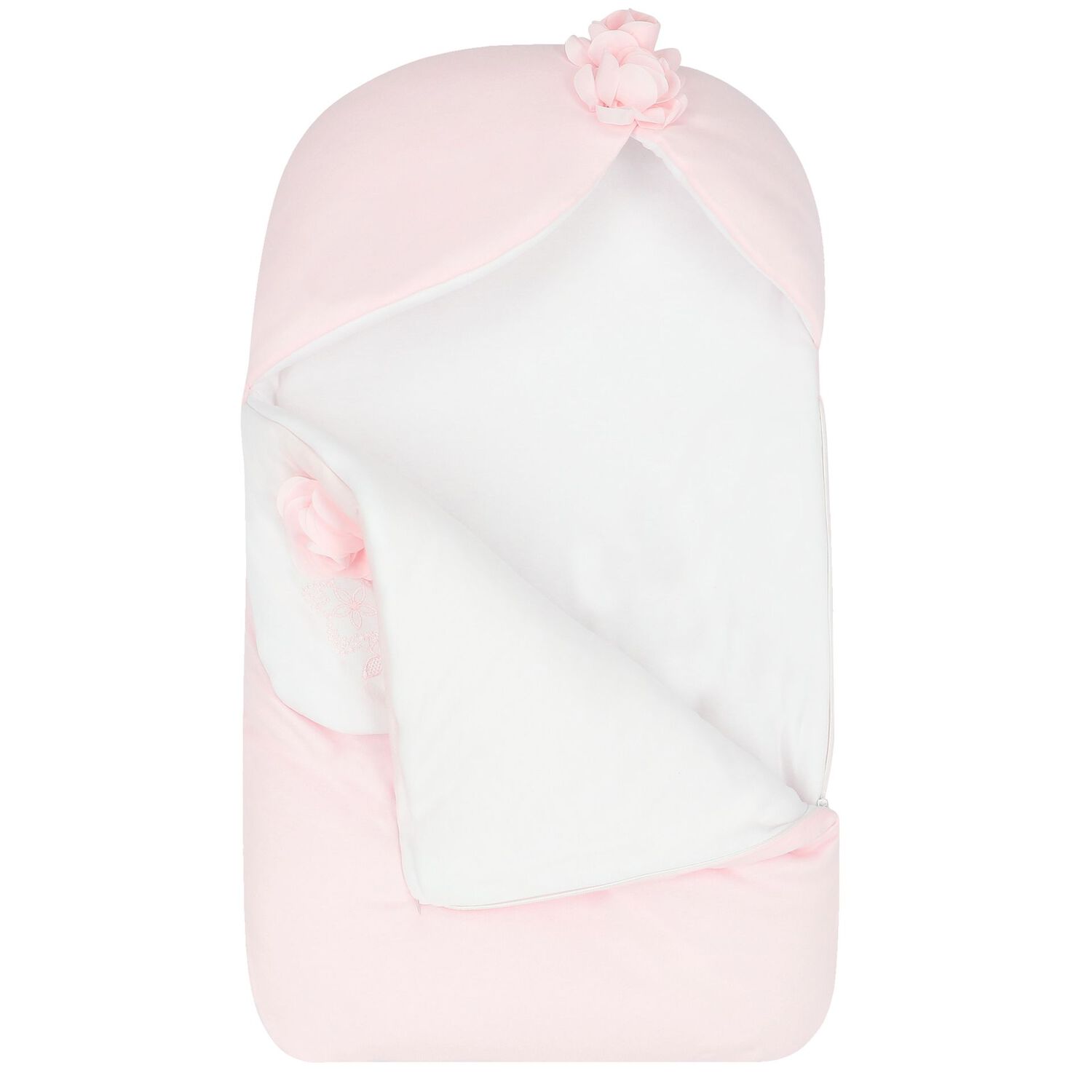 Girls Pink & White Floral Baby Nest, 1, hi-res