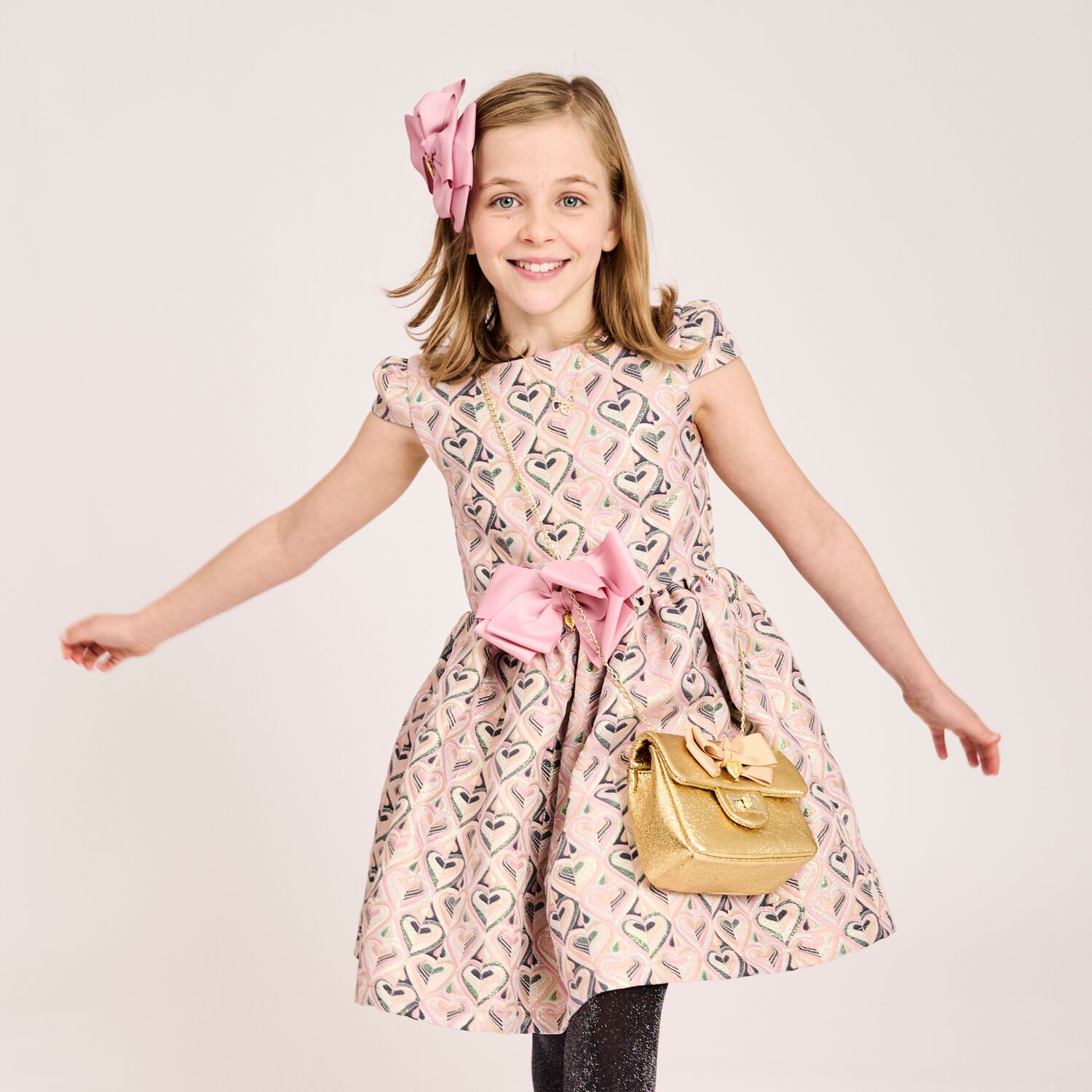 مشبك شعر فيري بفيونكة باللون الوردى, 5, hi-res