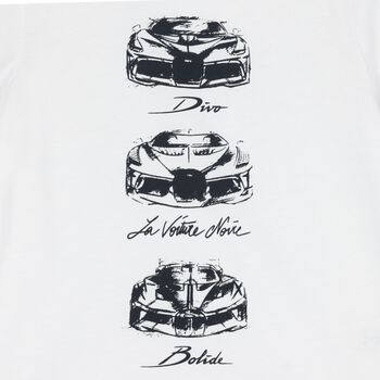 Younger Boys White Logo T-Shirt