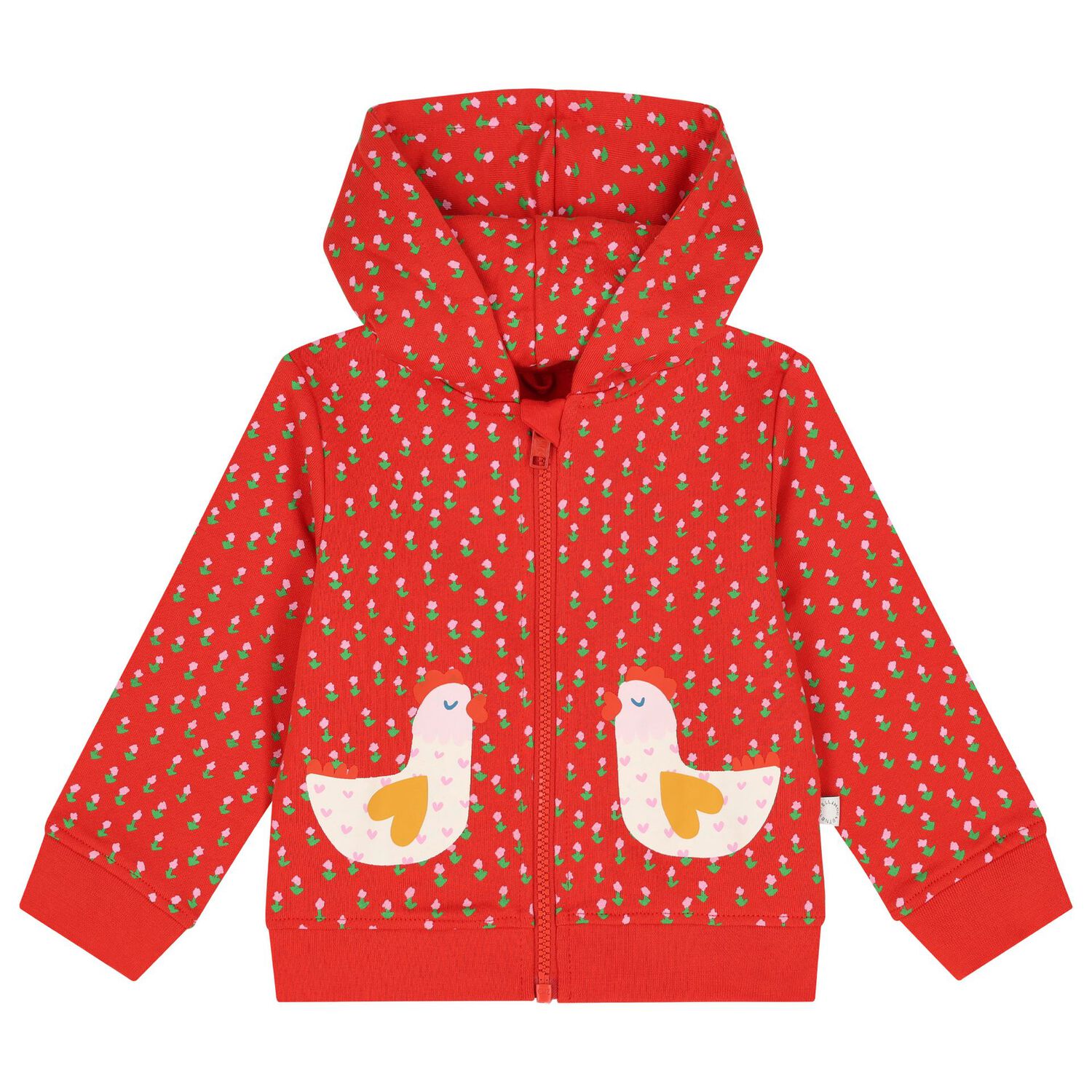 Younger Girls Red Floral Tracksuit, 1, hi-res image number null