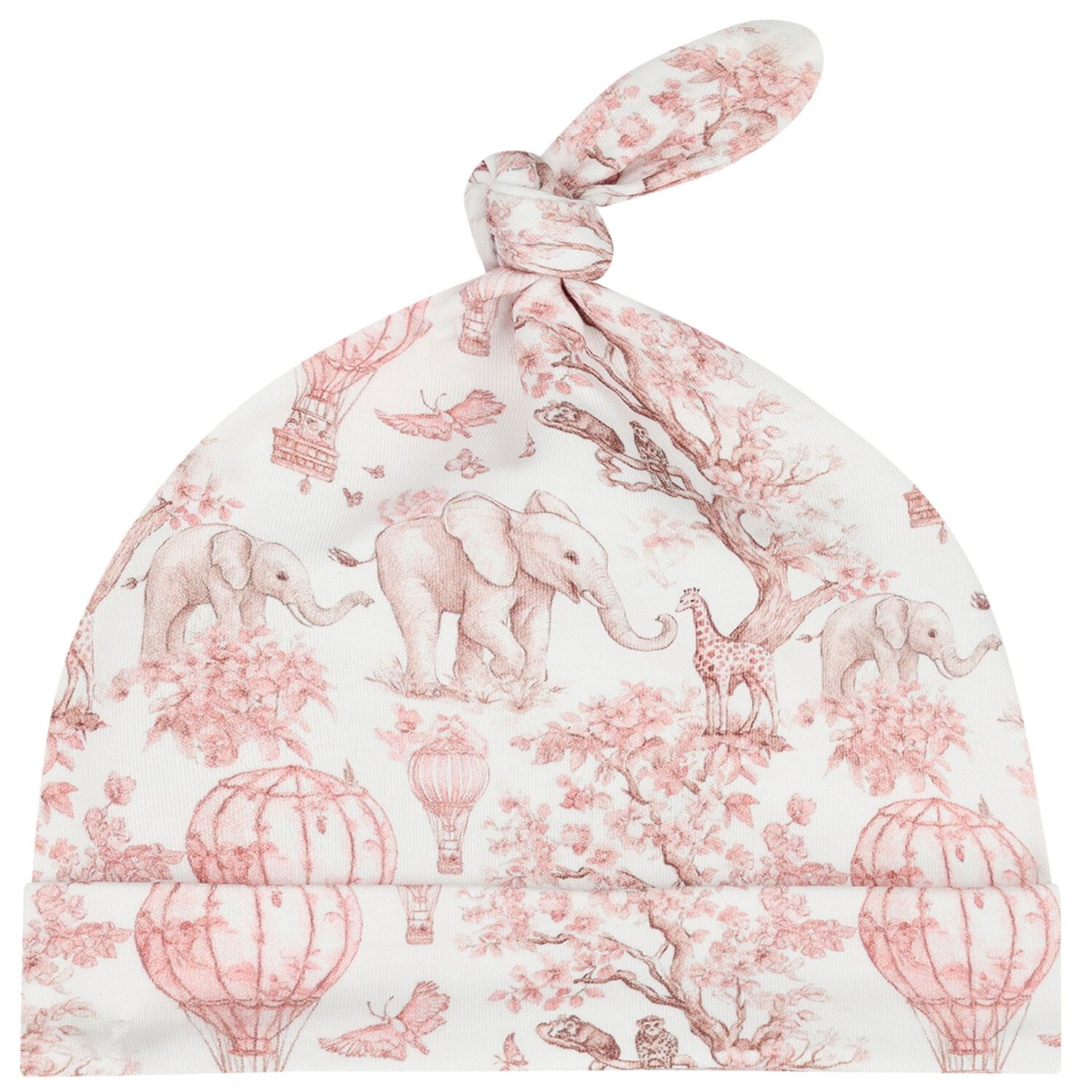 طقم هدايا ملابس أطفال بشعار افريقيا باللون الابيض والوردي للبنات, 2, hi-res