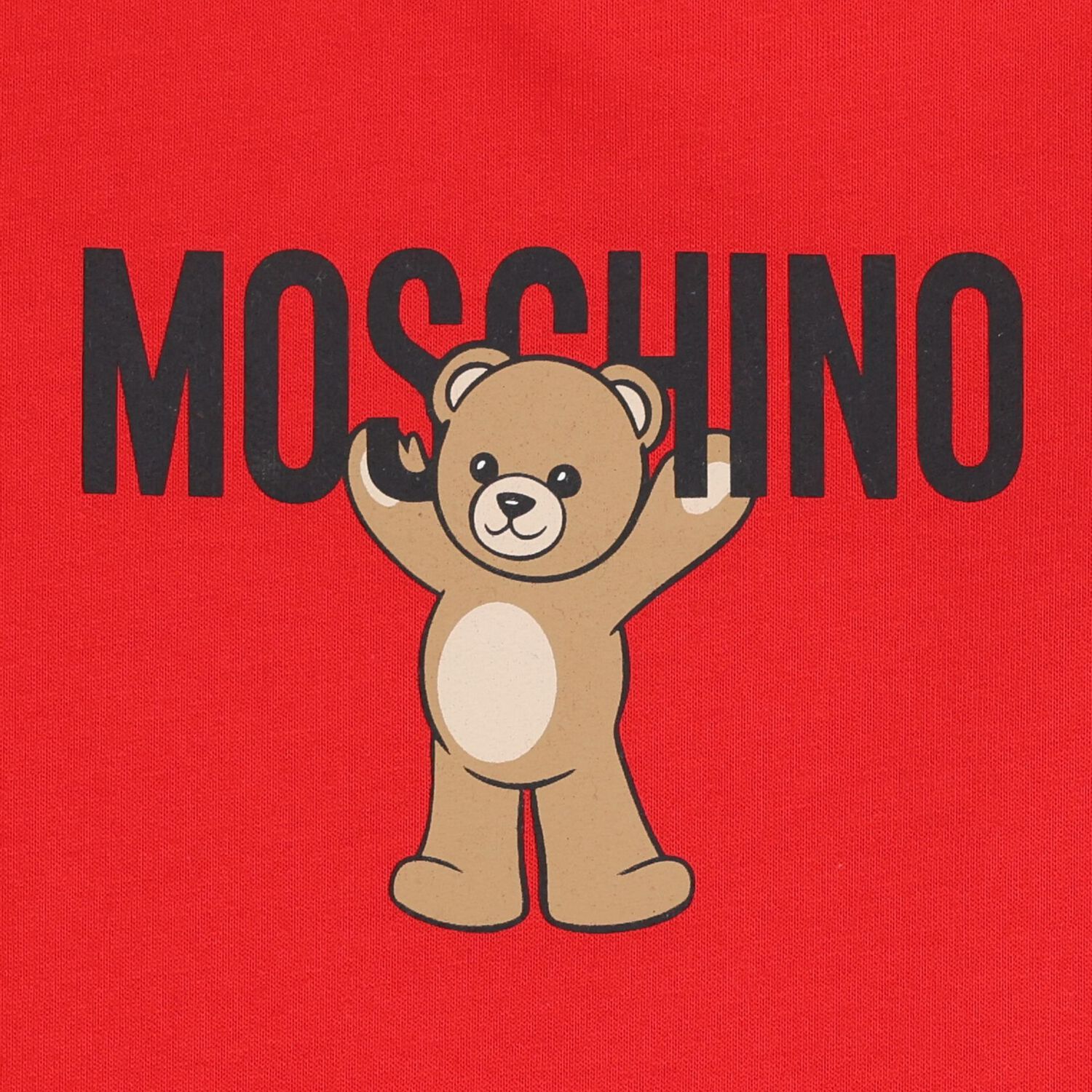 فستان بنات بشعار تيدى باللون الأحمر, 3, hi-res