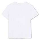 Girls White Logo T-Shirt, 1, hi-res