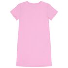 Girls Pink Logo Dress, 1, hi-res
