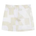 Girls Ivory & Gold Skirt, 1, hi-res