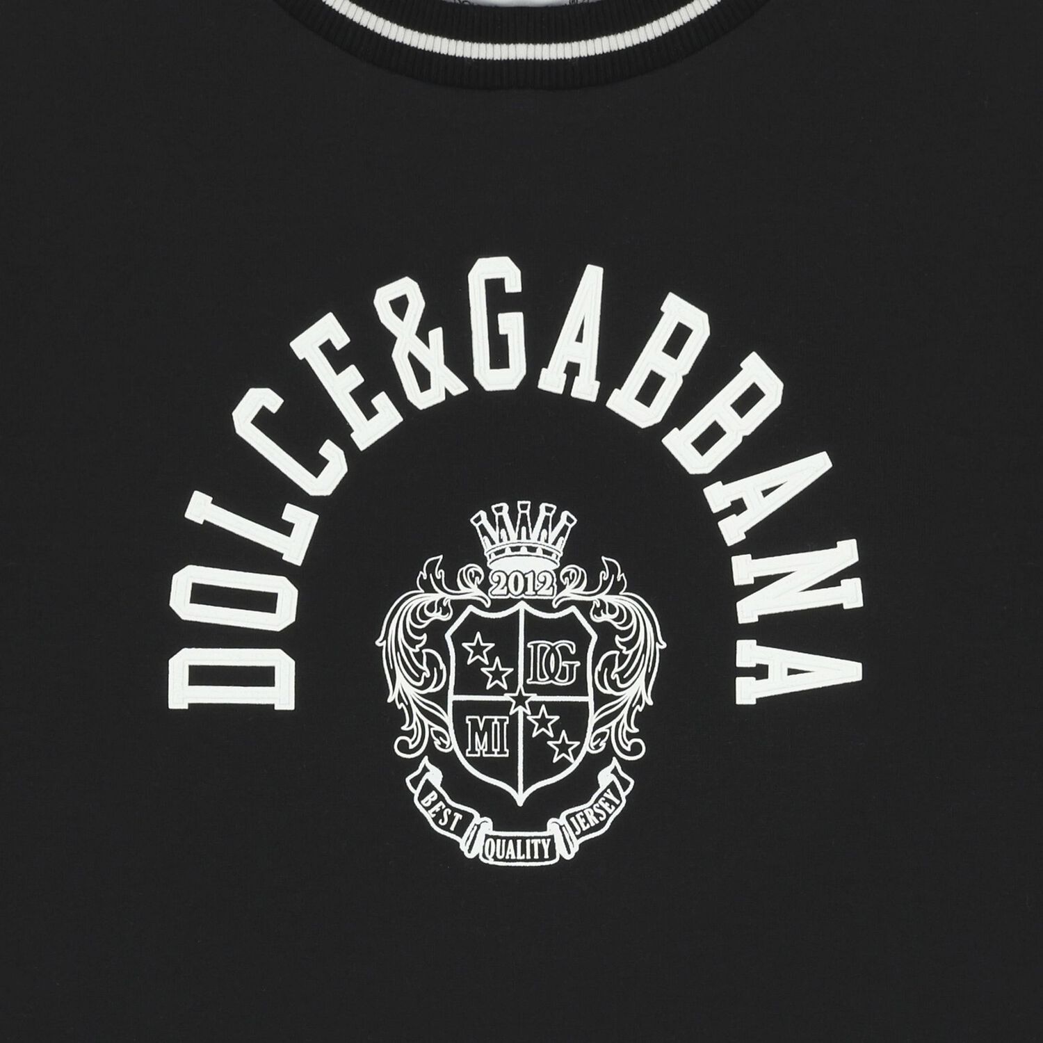 قميص أسود بشعار للأولاد, 1, hi-res