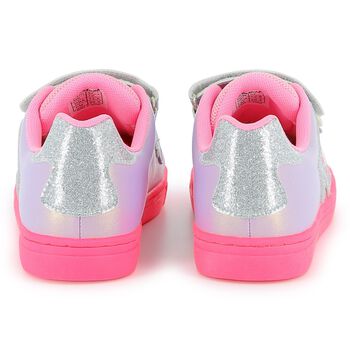 Girls Multi-Coloured Logo Trainers
