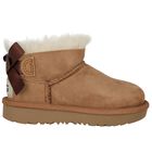 Younger Girls Beige Ultra Mini Bailey Bow Boots, 2, hi-res