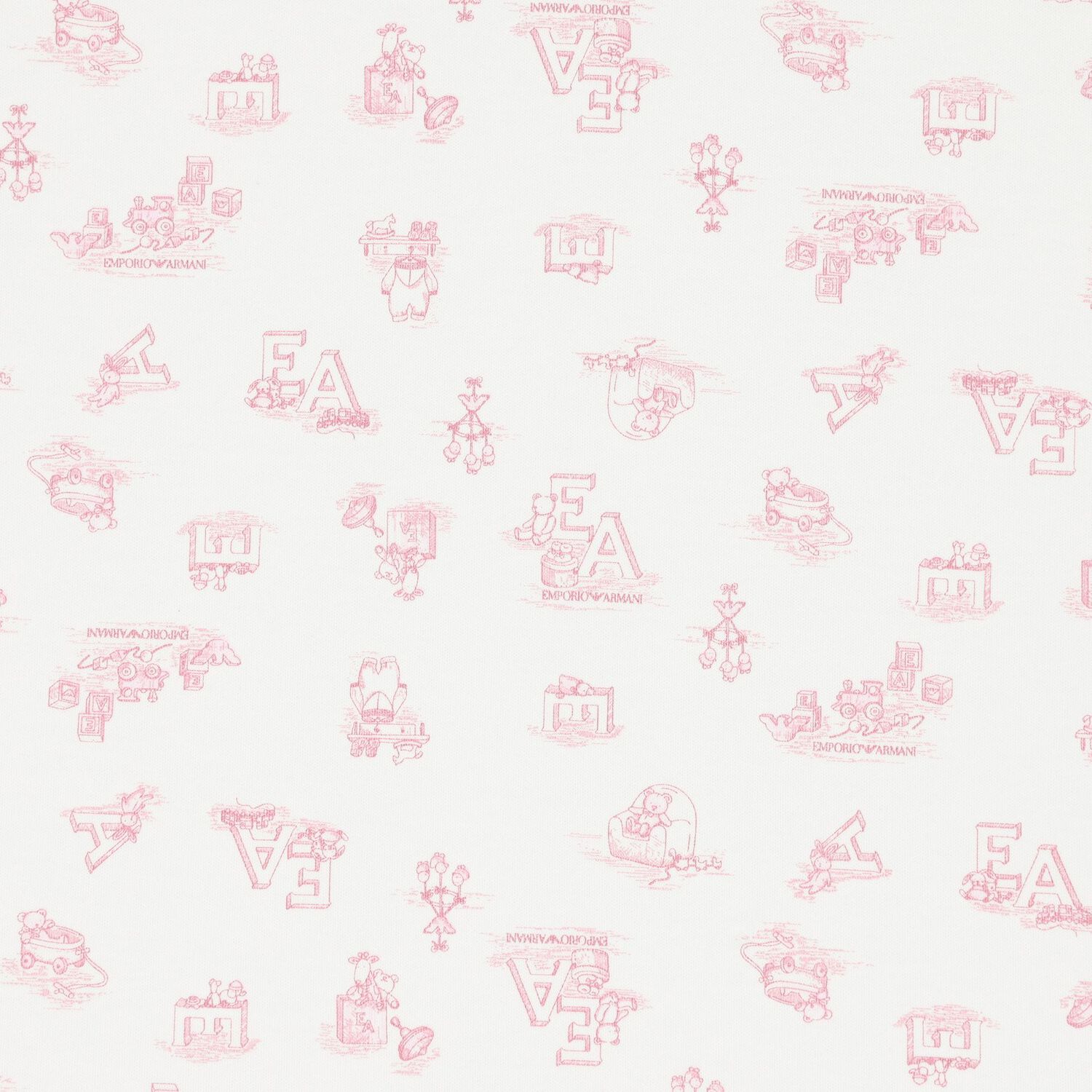 بطانية بشعار باللون العاجي والوردي للبنات, 2, hi-res