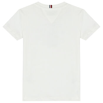 Boys White Logo T-Shirt