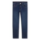 Boys Navy Blue Denim Jeans, 1, hi-res