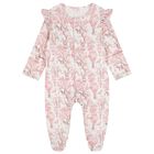 طقم هدايا ملابس أطفال بشعار افريقيا باللون الابيض والوردي للبنات , 1, hi-res