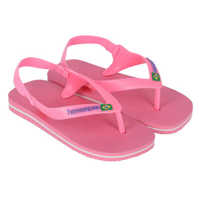 Pink Logo Flip Flops