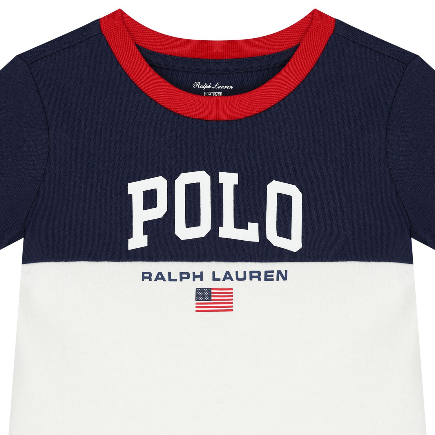 Baby Boys White & Navy Blue Logo Shorts Set, 1, hi-res