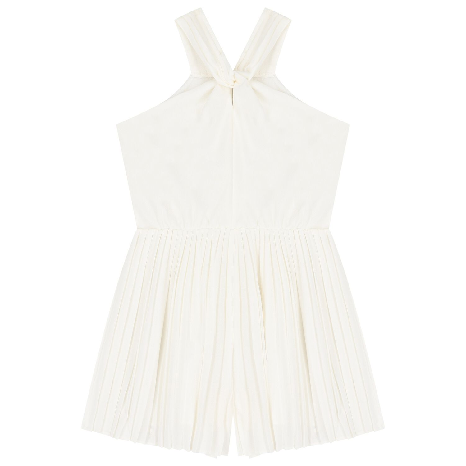Girls Ivory Pleated Playsuit, 2, hi-res image number null